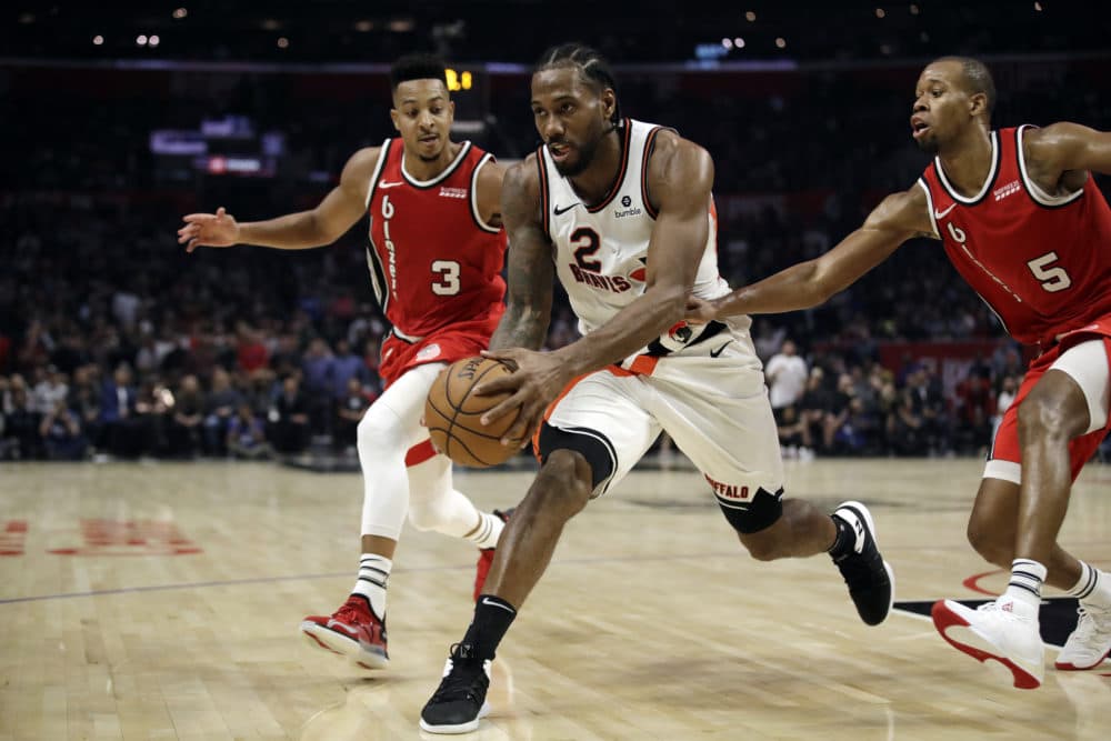 Kawhi Leonard missed two of the Clippers' first eight games. (Marcio Jose Sanchez/AP)