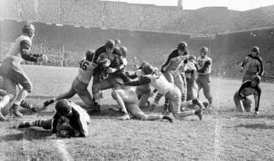 Columbia's Sid Luckman against Penn in 1938. (AP)