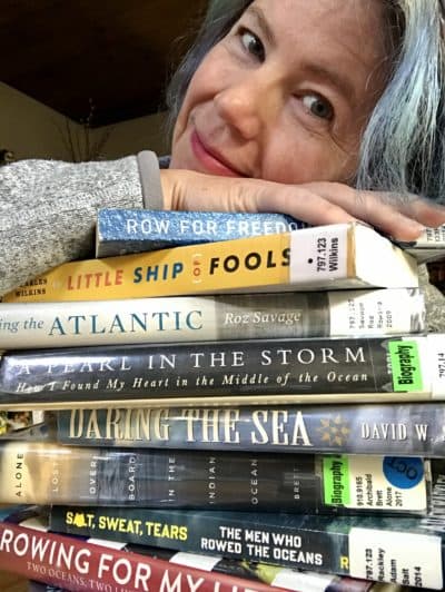 After hearing about Fuller's feat, Ericson set out to read books about transatlantic rowing. (Courtesy Bethany Ericson)