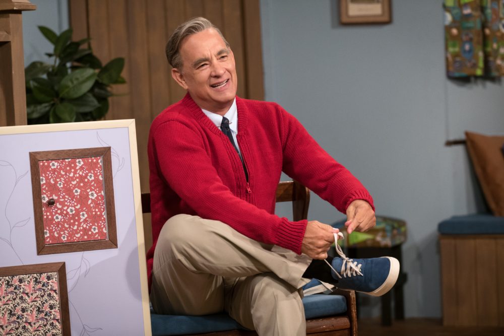 Tom Hanks stars as Mister Rogers in "A Beautiful Day in the Neighborhood." (Courtesy Lacey Terrell/Sony Pictures)