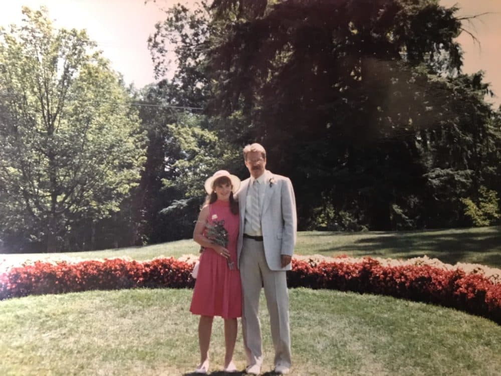 The author and her husband, Ken, on their wedding day in 1988, less than a year after they celebrated their first Thanksgiving together. (Courtesy)