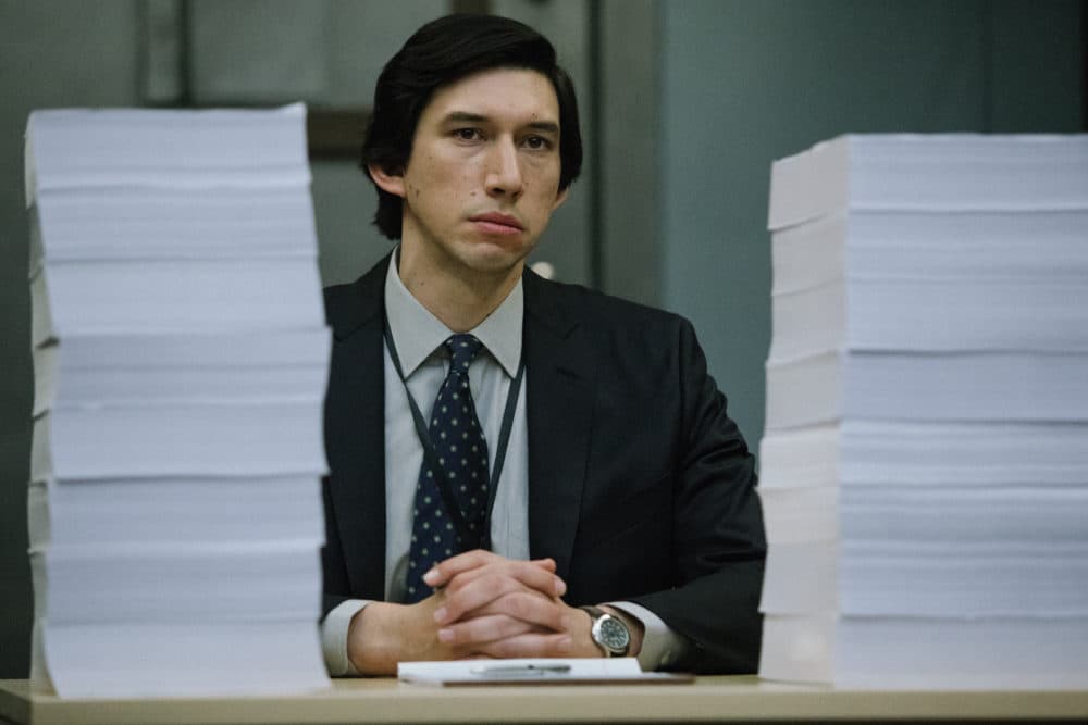 Adam Driver as Daniel Jones in "The Report." (Courtesy Atsushi Nishijima/Amazon Studios)