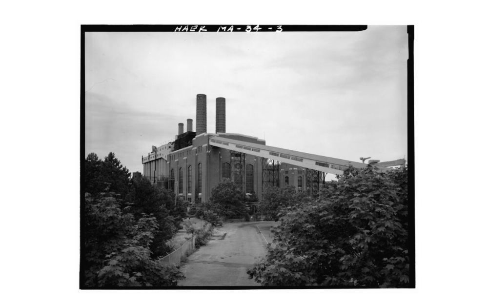 The Edgar Power Station. (Library of Congress, Prints & Photographs Division, HAER MASS,11-WEYMO,6-)