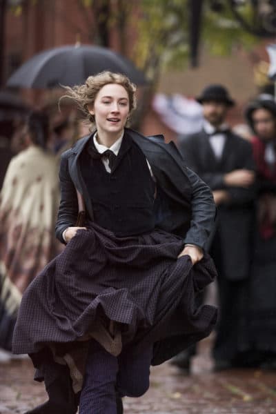 Saoirse Ronan as Jo march in Greta Gerwig's "Little Women." (Courtesy Wilson Webb/CTMG)