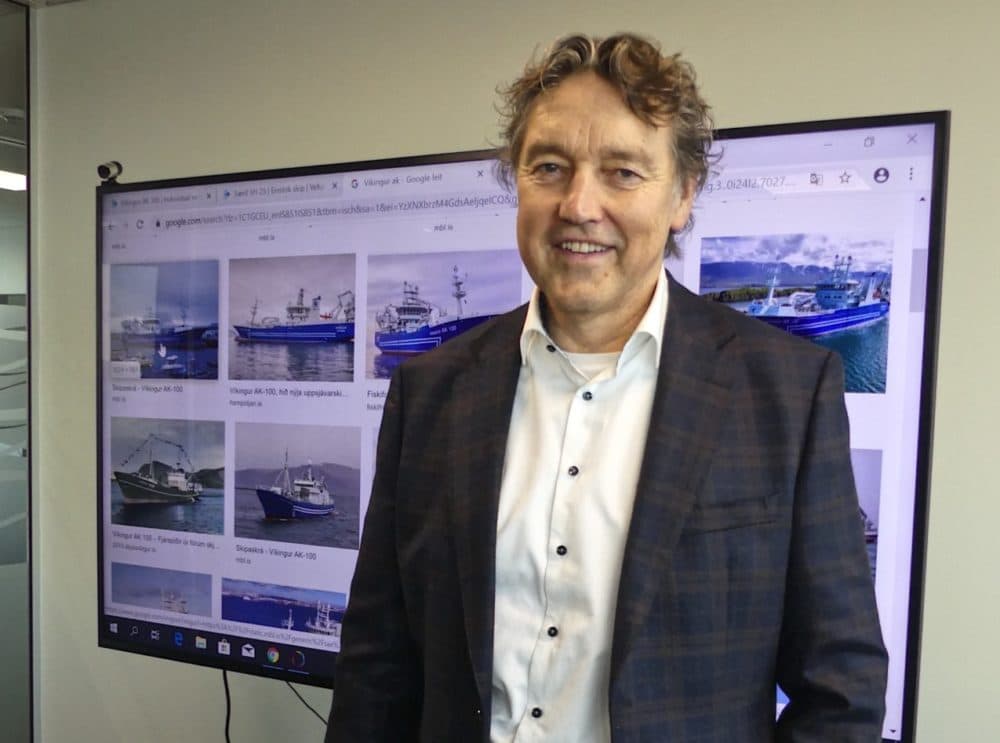 Brim Fisheries CEO Gunmundur Kristjansson (Karyn Miller-Medzon/Here & Now)