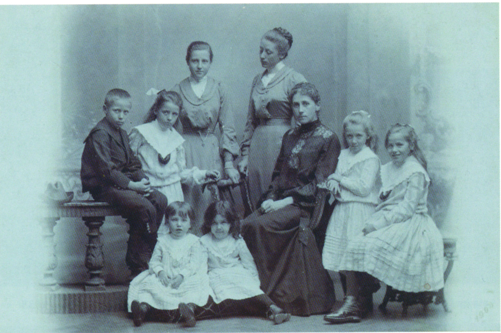 The Brandis family, 1903. Lata is second from left, standing. (Courtesy Pospišil Archive)