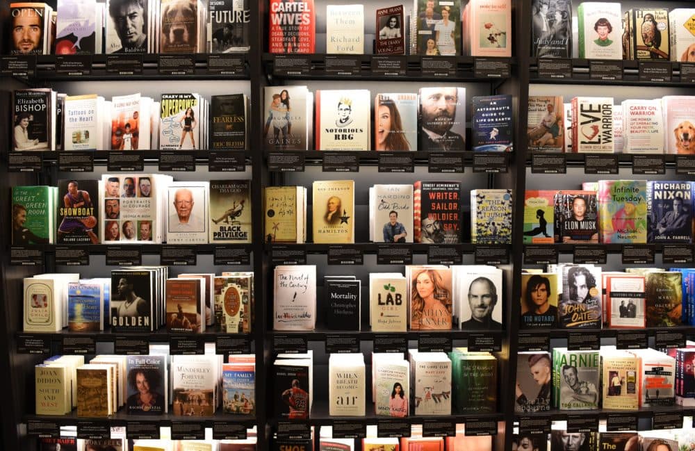 Books are seen at Amazon Books in Manhattan as the online retailing giant Amazon.com Inc. opens its first New York City bookstore. (Timothy A. Clary/AFP via Getty Images)