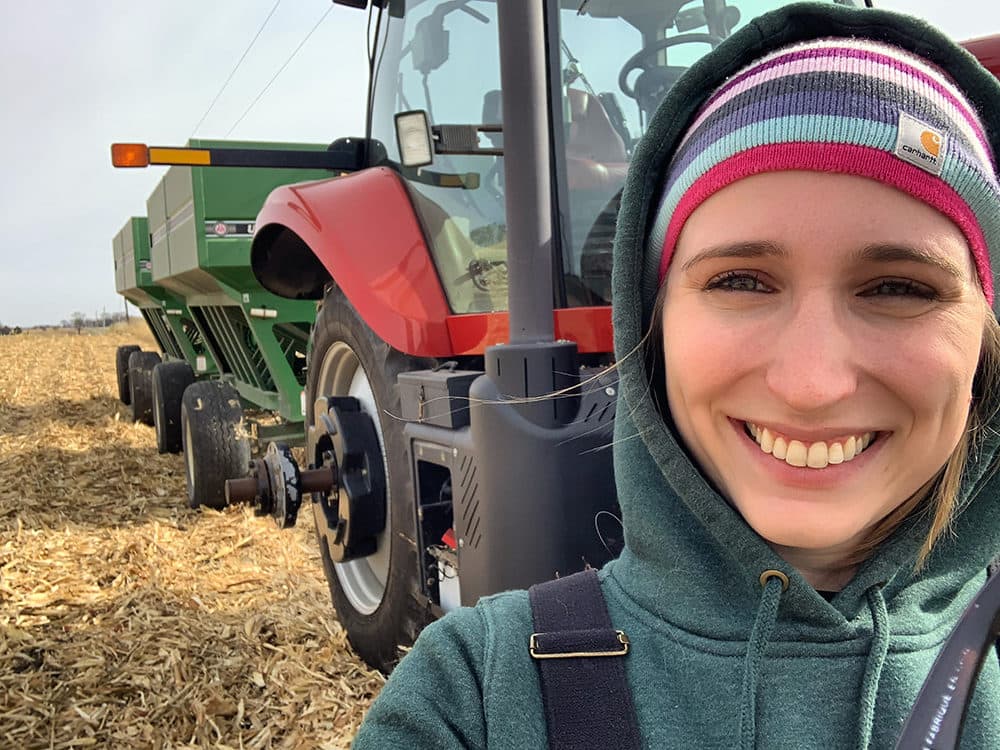 Gracie Weinzierl comes from a family of farmers who grows cash grains such as corn and soybeans. (Courtesy)