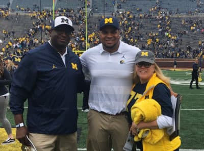 Grant Newsome was the starting left tackle for the University of Michigan football team. (Courtesy Newsome family)
