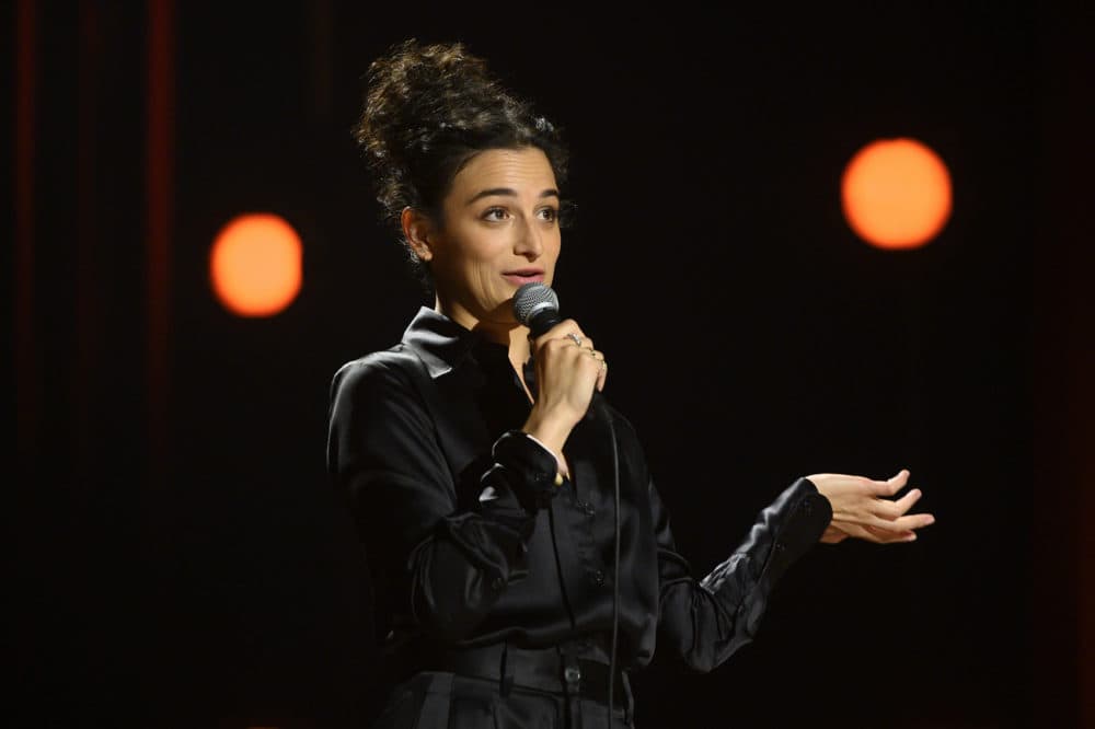 Jenny Slate in her special "Stage Fright." (JoJo Whilden/Netflix)