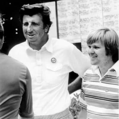 Mike Jamieson (right) with George Archer. (Courtesy Donna Archer)