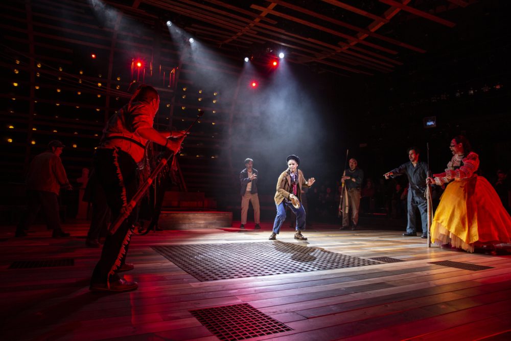 Morgan Siobhan Green (center) as Pip with the company of "Moby-Dick." (Courtesy Maria Baranova)