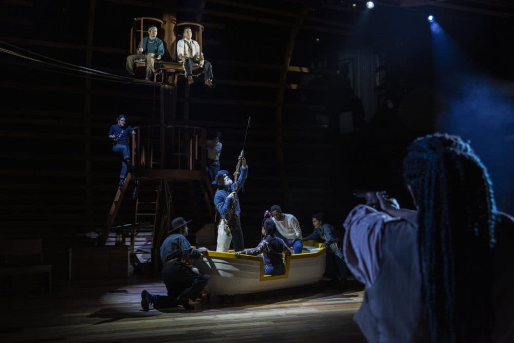 Members of the cast of "Moby-Dick" at the American Repertory Theater. (Courtesy Maria Baranova)