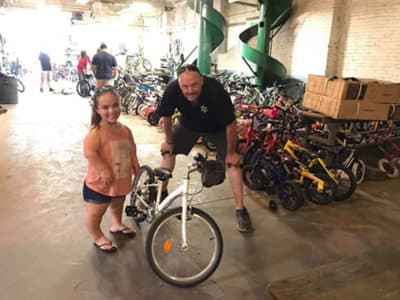 Bob Charland built a custom-made bike for 16-year-old Nora White. (Courtesy Bob Charland)