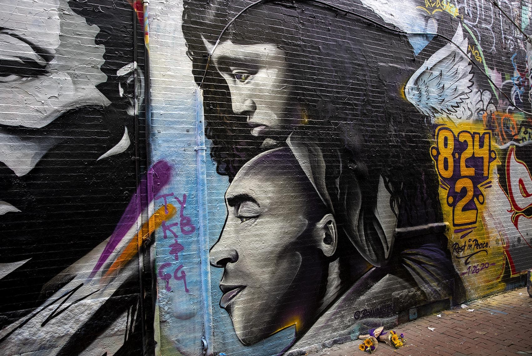 See The New Mural Of Kobe Bryant In Cambridge S Graffiti Alley The Artery