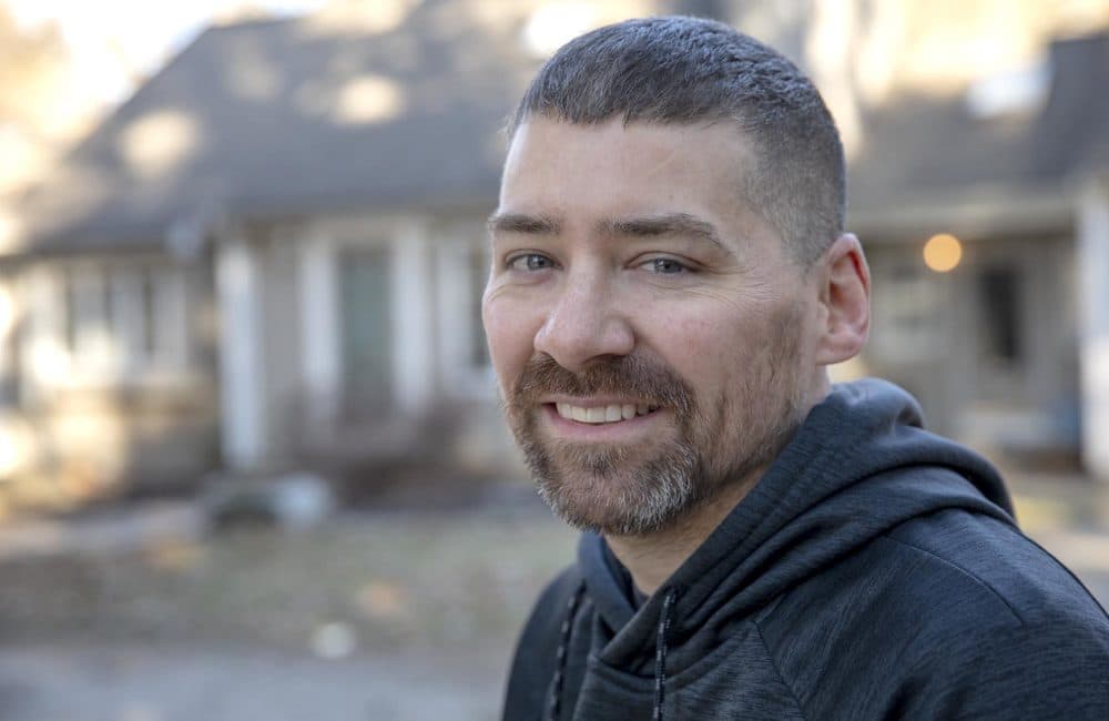 Toby DaSilva, outside his home in Middleborough, Mass. (Robin Lubbock/WBUR)