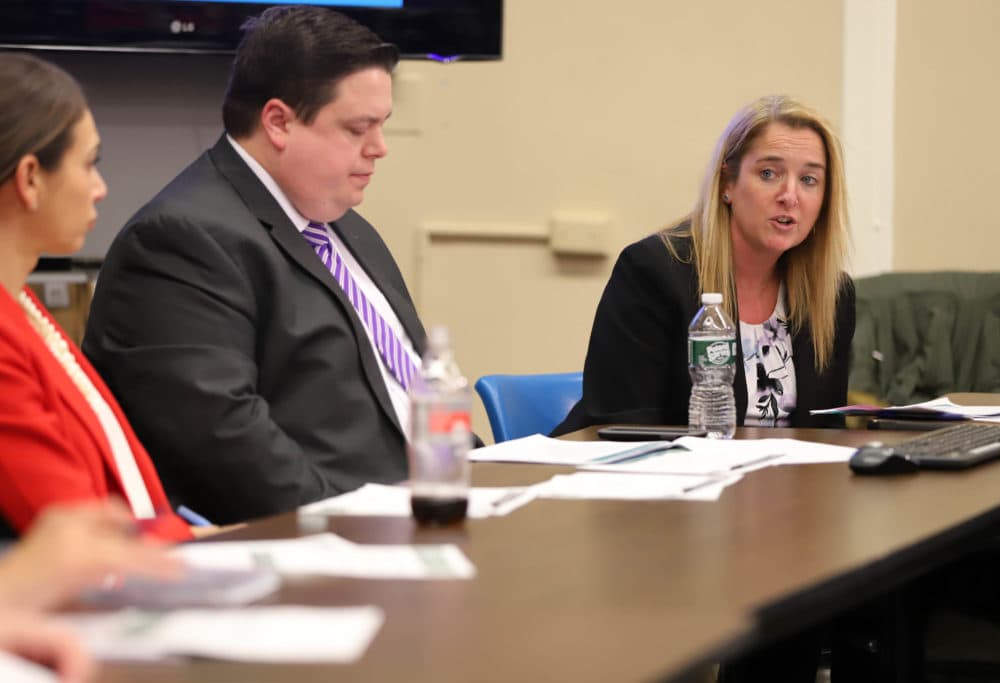Forensic Science and Technology Undersecretary Kerry Collins said a new tracking system for sexual assault evidence is going to give the survivor "transparency" on an evidence kit's status. (Sam Doran/SHNS)