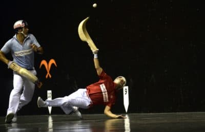 Jai alai players use cestas to hurl the ball. (Gaizka Iroz/AFP/Getty Images)