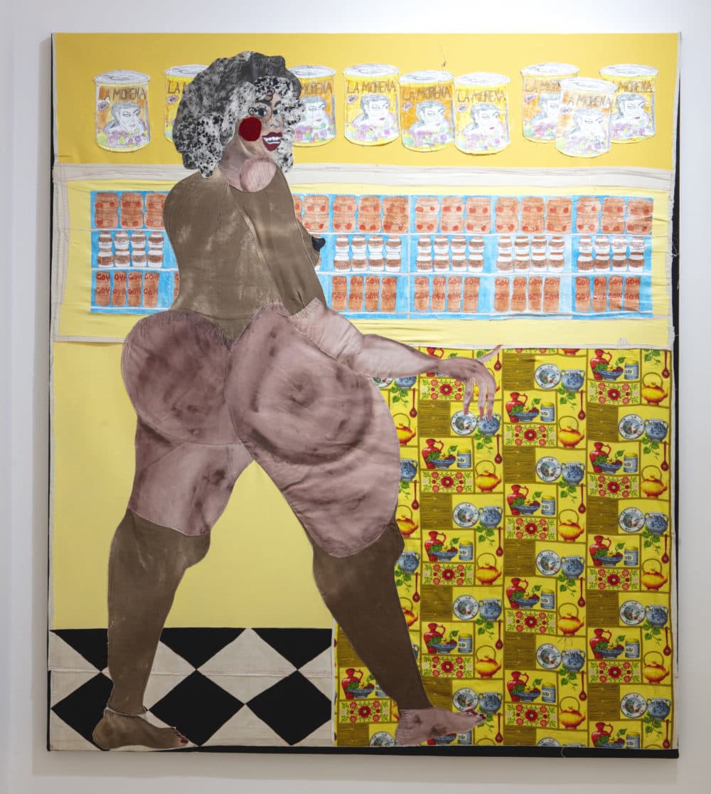 Tschabalala Self, "Ol' Bay," 2019. (Courtesy ICA)