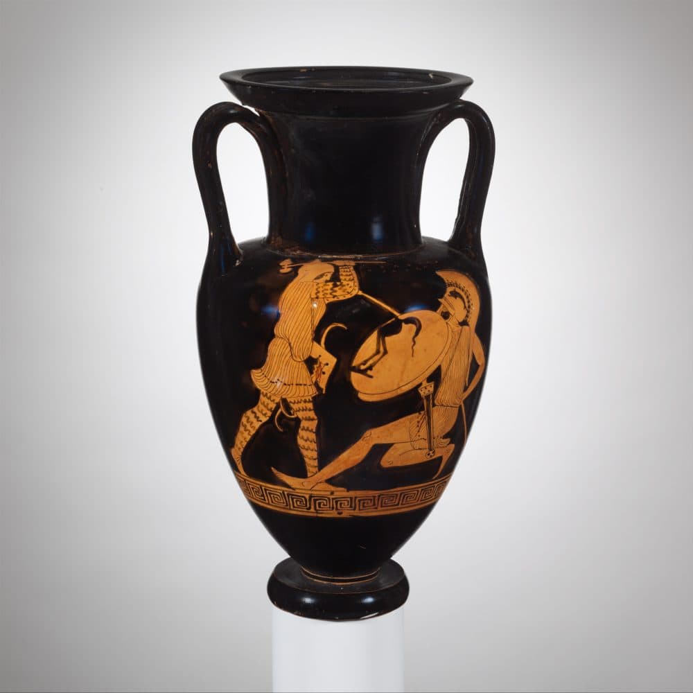 Duelo de amazonas guerreras griegas (Metropolitan Museum of Art)