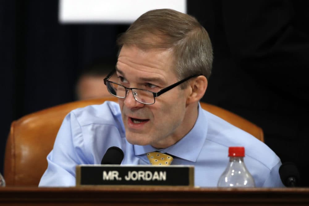 Rep. Jim Jordan speaks during a House Judiciary Committee markup of the articles of impeachment against President Trump on Dec. 12, 2019. (Alex Brandon/AP)