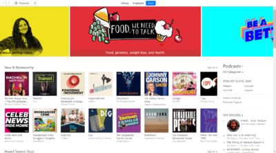 Screenshot of Apple Podcasts