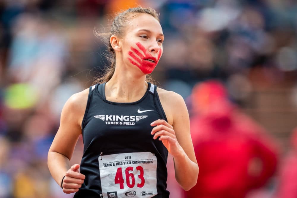 Rosalie was the lone runner on her high school track team. (Alex Flett)