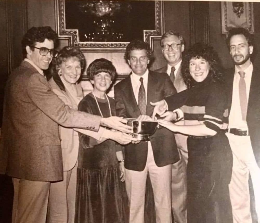 The Boston cast of "Shear Madness" in 1981. (Courtesy Cranberry Productions)