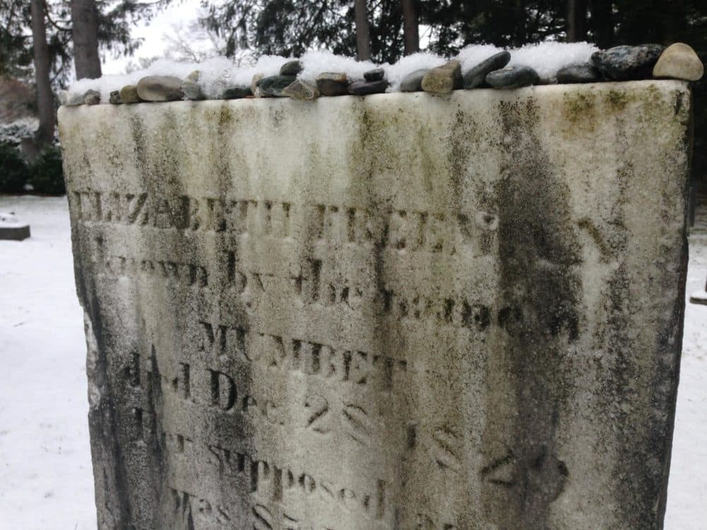 Elizabeth Freeman is buried in the Sedgwick family plot in the Stockbridge, Massachusetts, cemetery. (Nancy Eve Cohen/NEPR)