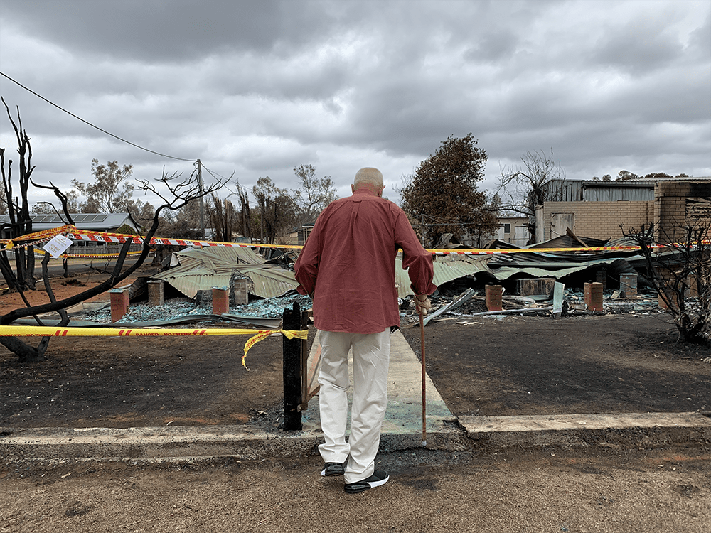 Carol Duncan's father's home in Rappville was recently destroyed in one of the fires. (Courtesy)