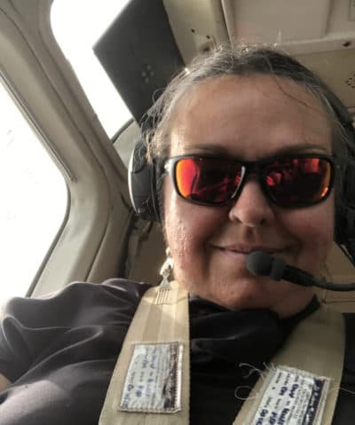 Michelle Moore working on an aerial firefighting crew in Australia (Courtesy)