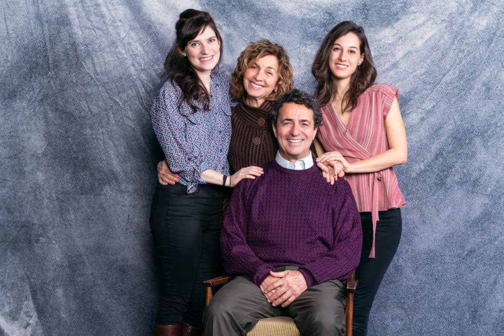 The cast of "We All Fall Down" at the Huntington. (Courtesy Nile Hawver/Huntington Theatre Company)