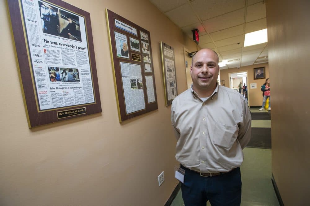 John Yazwinski, president and CEO of Father Bill's & MainSpring. (Jesse Costa/WBUR)