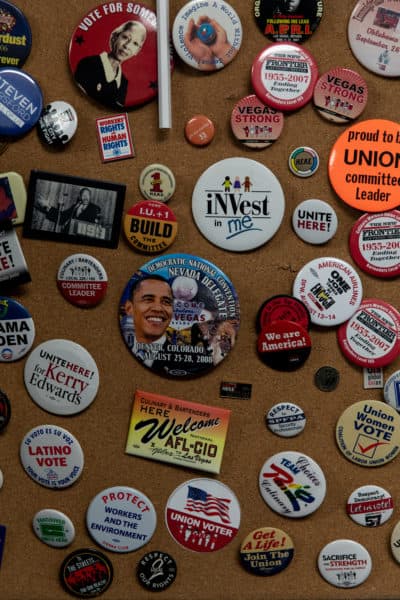 The union’s successful political action and engagement with immigration issues have contributed to its success, University of Nevada law professor Ruben Garcia says. (Krystal Ramirez for Here & Now)