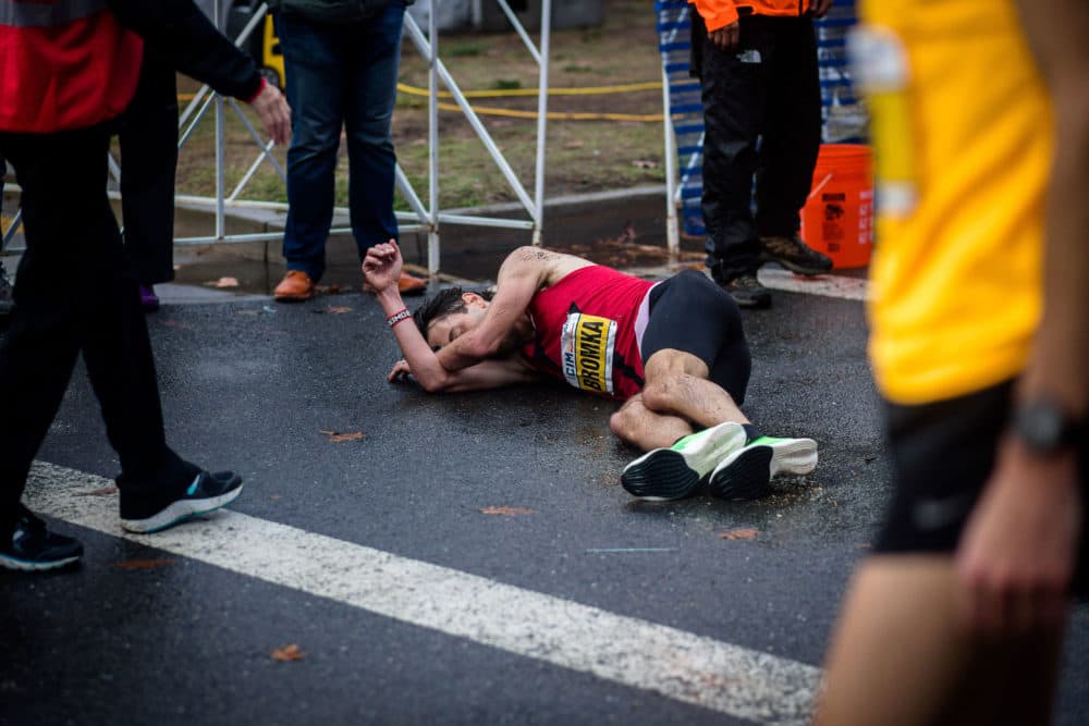 Peter after he missed the Olympic Trials qualifying time by less than two seconds. (Jody Bailey)