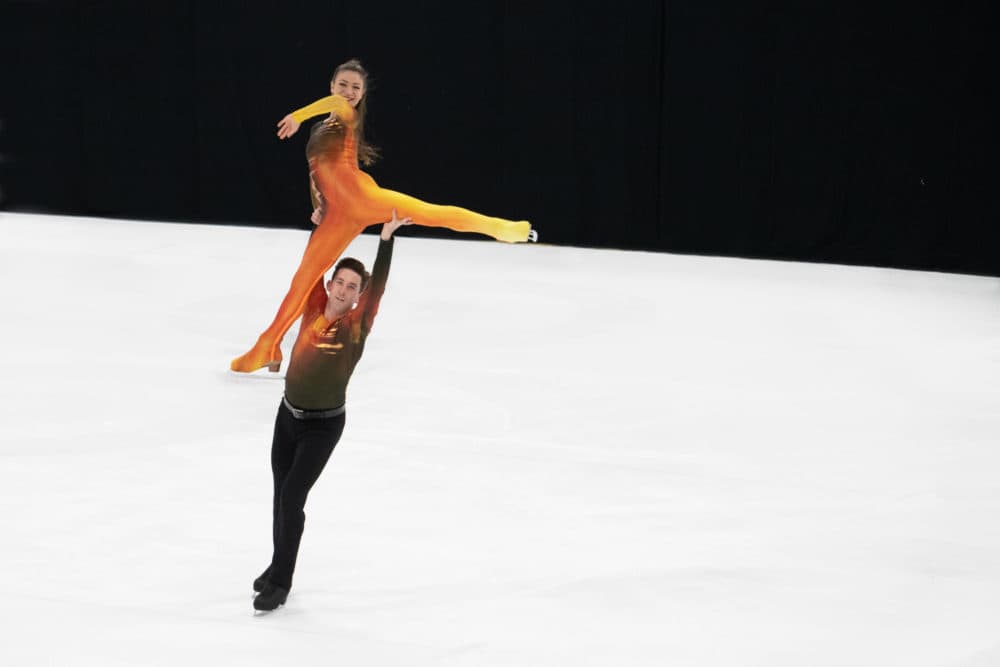 Klabera Komini and Neill Shelton peform choreography by Douglas Webster during "In Flight: Live." (Courtesy David J. Murray)
