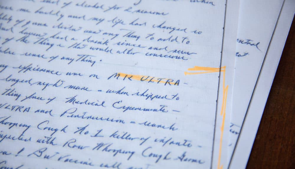 Before he died, Whitey Bulger engaged in extensive correspondence with Uhlar, writing her more than 70 letters, including several that detailed his unwitting role in the MK-ULTRA experiments. (AP Photo/David Goldman)