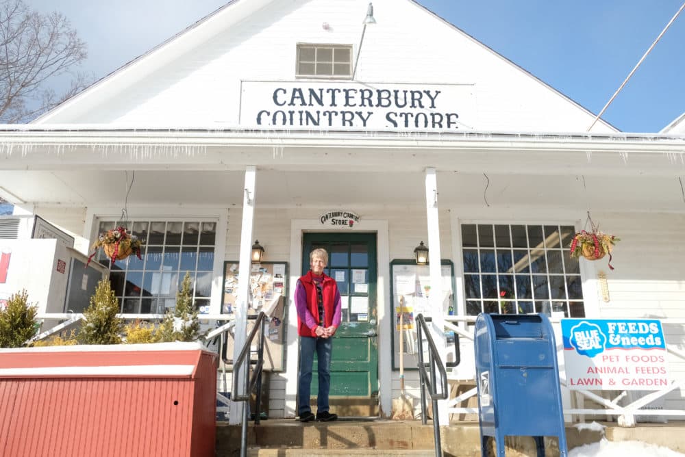 Toni Halla at the Canterbury Country Store. (Jill Ryan/Here & Now)