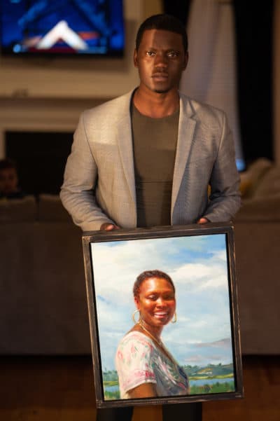 Chris Singleton, the son of Emmanuel AME Church shooting victim Sharonda Coleman Singleton, at his home in Hanahan, South Carolina. (Alvin C. Jacobs for Here & Now)