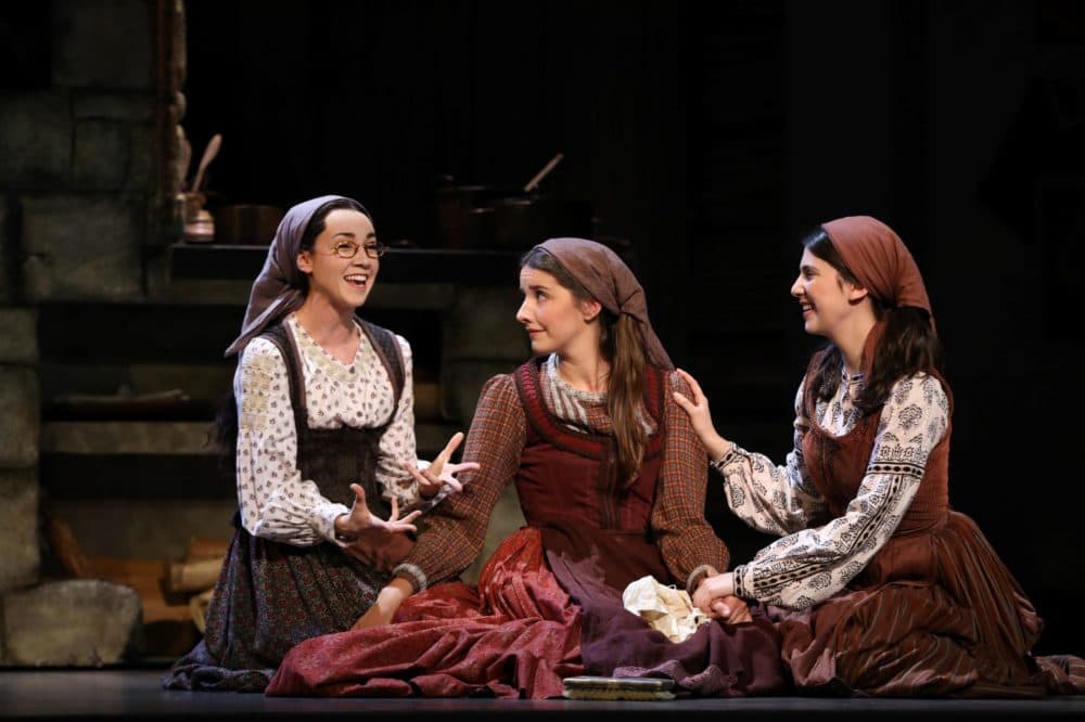 Natalie Anne Powers, Mel Weyn and Ruthy Froch in "Fiddler on the Roof." (Courtesy Joan Marcus)