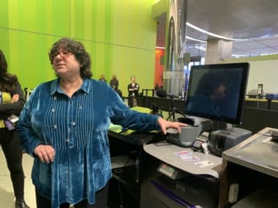 Farbstein said the new authentication machines will do a better job at detecting fake IDs. (Simón Rios/WBUR)