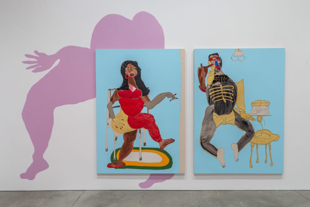 Tschabalala Self, "Spat,"
2019. (Courtesy of the artist)