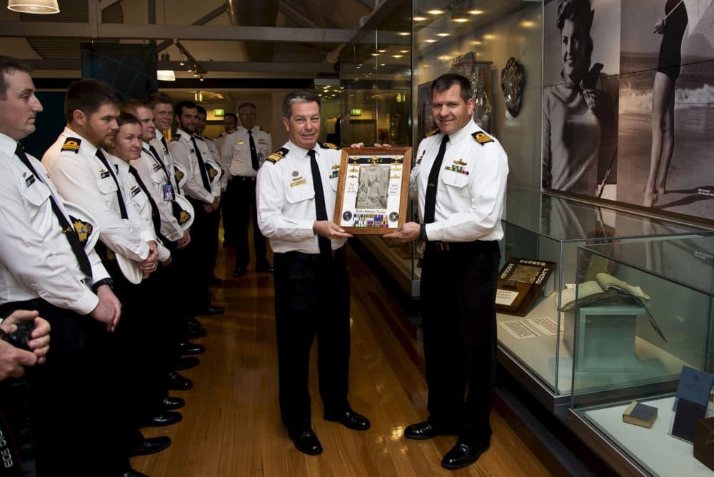 The Esther Williams Trophy was formally decommissioned after Esther's death in 2013. (Courtesy Australia's Department of Defence)