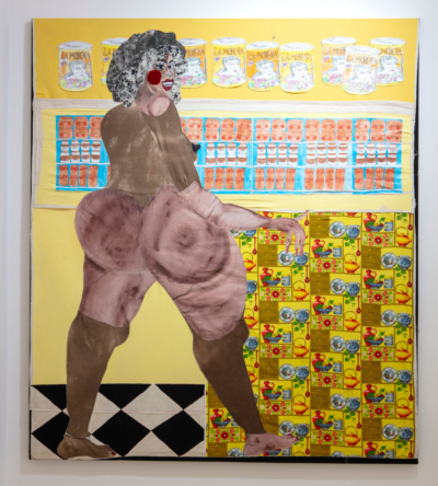 Tschabalala Self, "Ol'Bay," 2019 (Courtesy of the artist and Pilar Corrias Gallery)