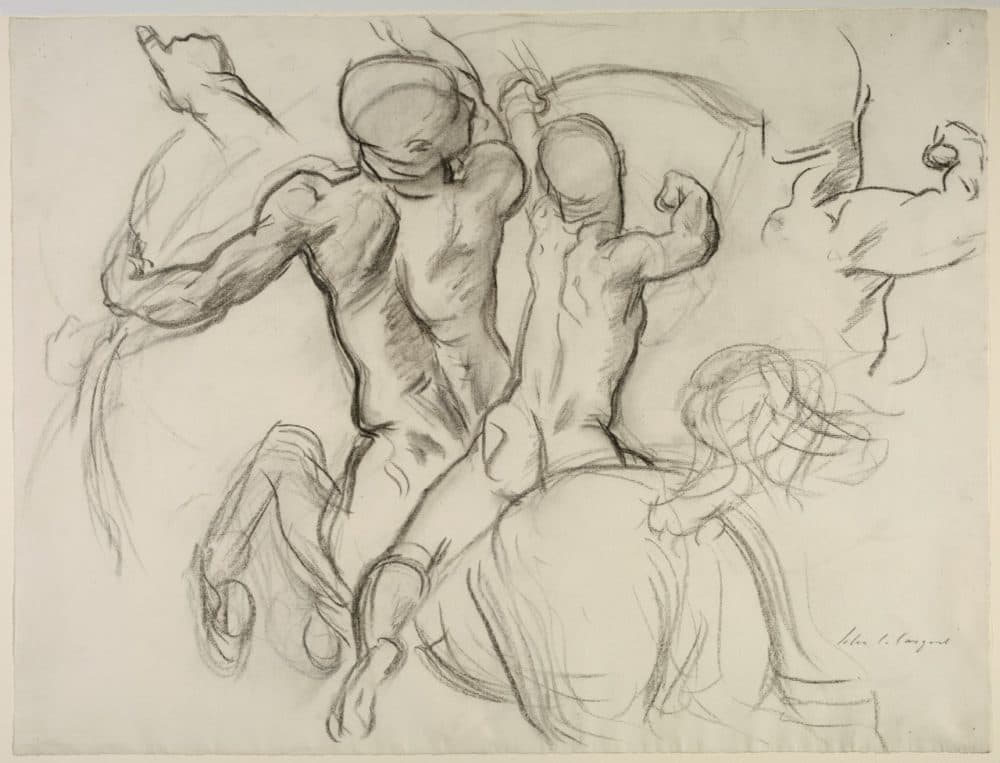 John Singer Sargent, "Study for Chiron and Achilles for the Rotunda of the Museum of Fine Arts, Boston," 1916–1921. (Courtesy Isabella Stewart Gardner Museum)