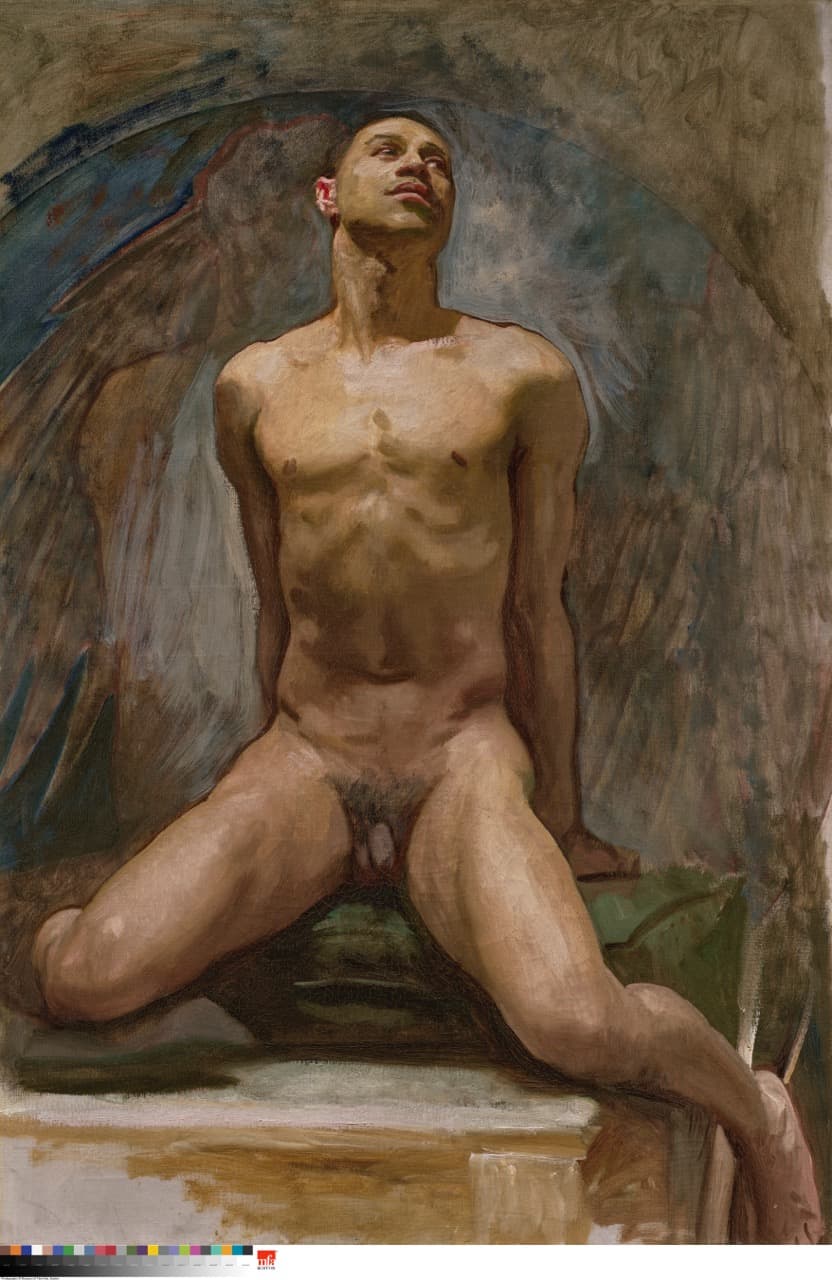 John Singer Sargent 's portrait of Thomas McKeller, painted between 1917 and 1921. (Courtesy Museum of Fine Arts, Boston)
