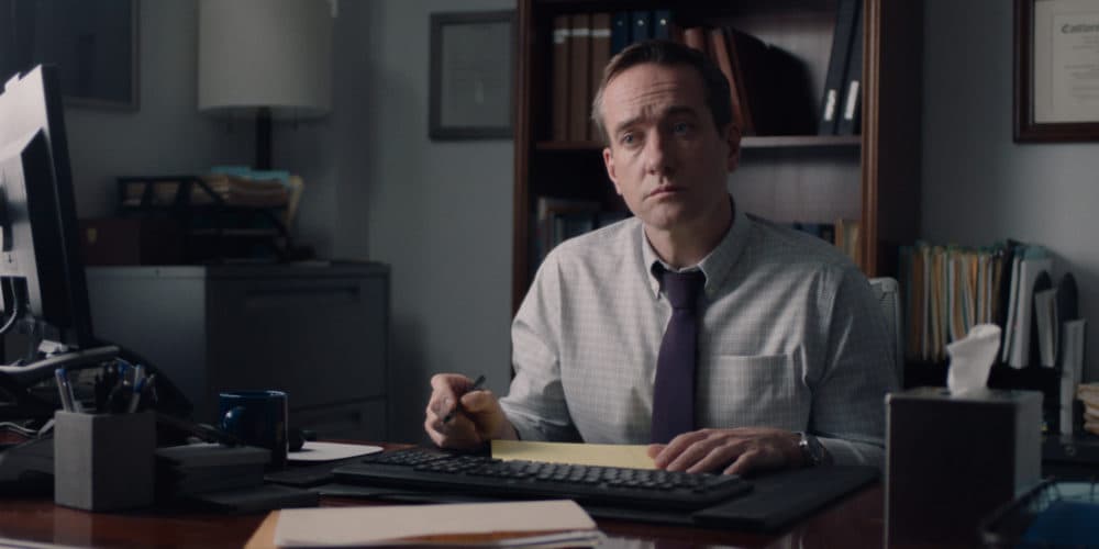 Matthew Macfadyen stars as Wilcock in "The Assistant." (Courtesy Bleecker Street)