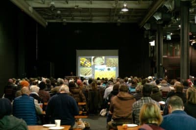 Attendees at the inaugural Northeast Grainshed symposium. (Courtesy Phil Cassella/Trillium Brewing Company)