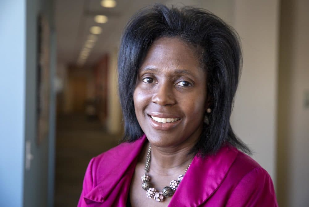 Dr. Lynn Perry Wooten becomes Simmons University’s ninth president on July 1, 2020. (Robin Lubbock/WBUR)