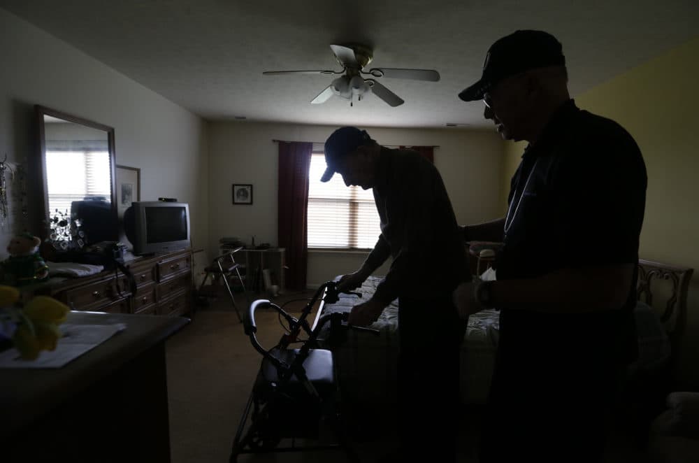 Health care has become a high-risk job in the wake of the coronavirus, especially for at-home caregivers. (Darron Cummings/AP)